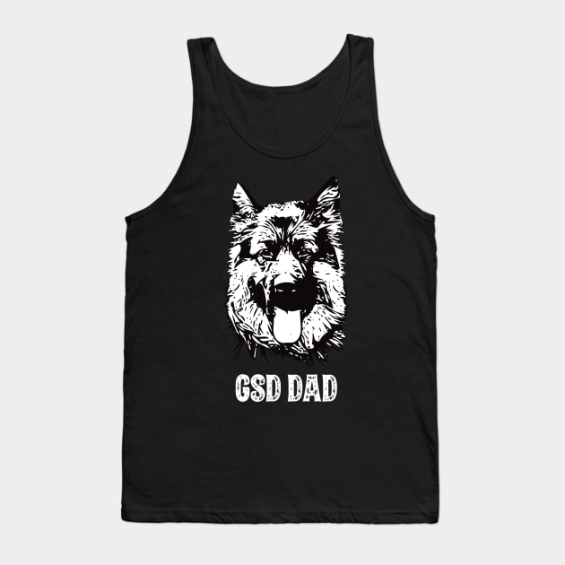 German Shepherd Dog Dad Tank Top by DoggyStyles